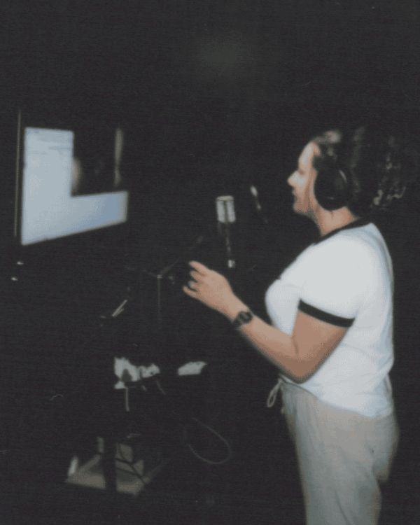 Audio being dubbed by a voice actress - FDA