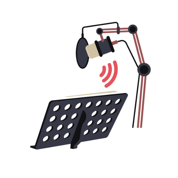 Voice Acting Service Illustration